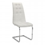 Σετ τραπεζαρία 5τμχ Darlen - Vela Megapap χρώμα sencron black - λευκό 125x72x74εκ.