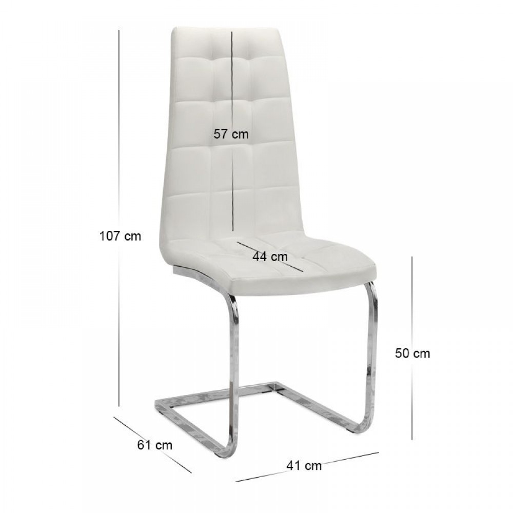 Σετ τραπεζαρία 5τμχ Darlen - Vela Megapap χρώμα sencron black - λευκό 125x72x74εκ.