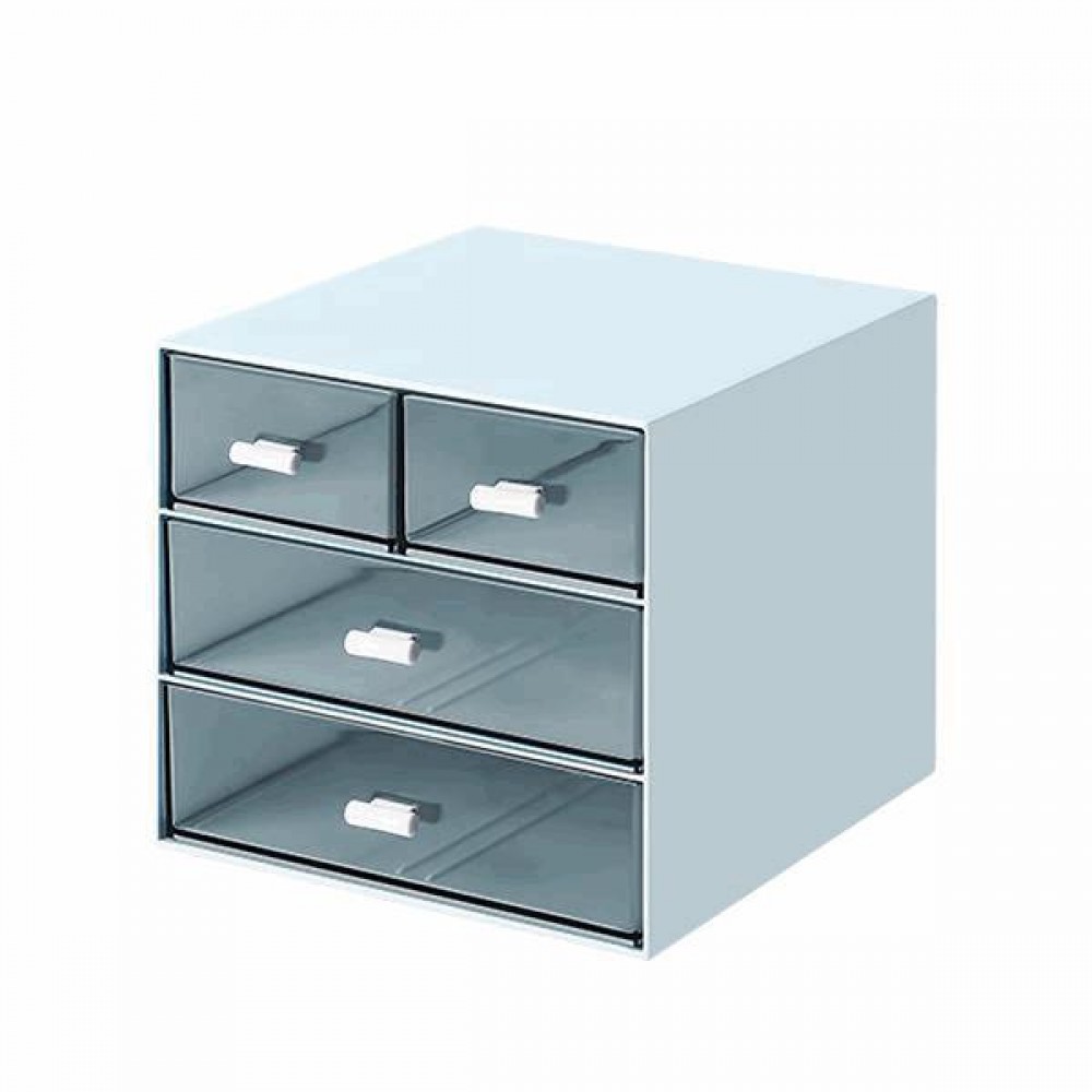Organizer με 4 συρτάρια  μπλε Y14,6x15,5x17,6εκ.