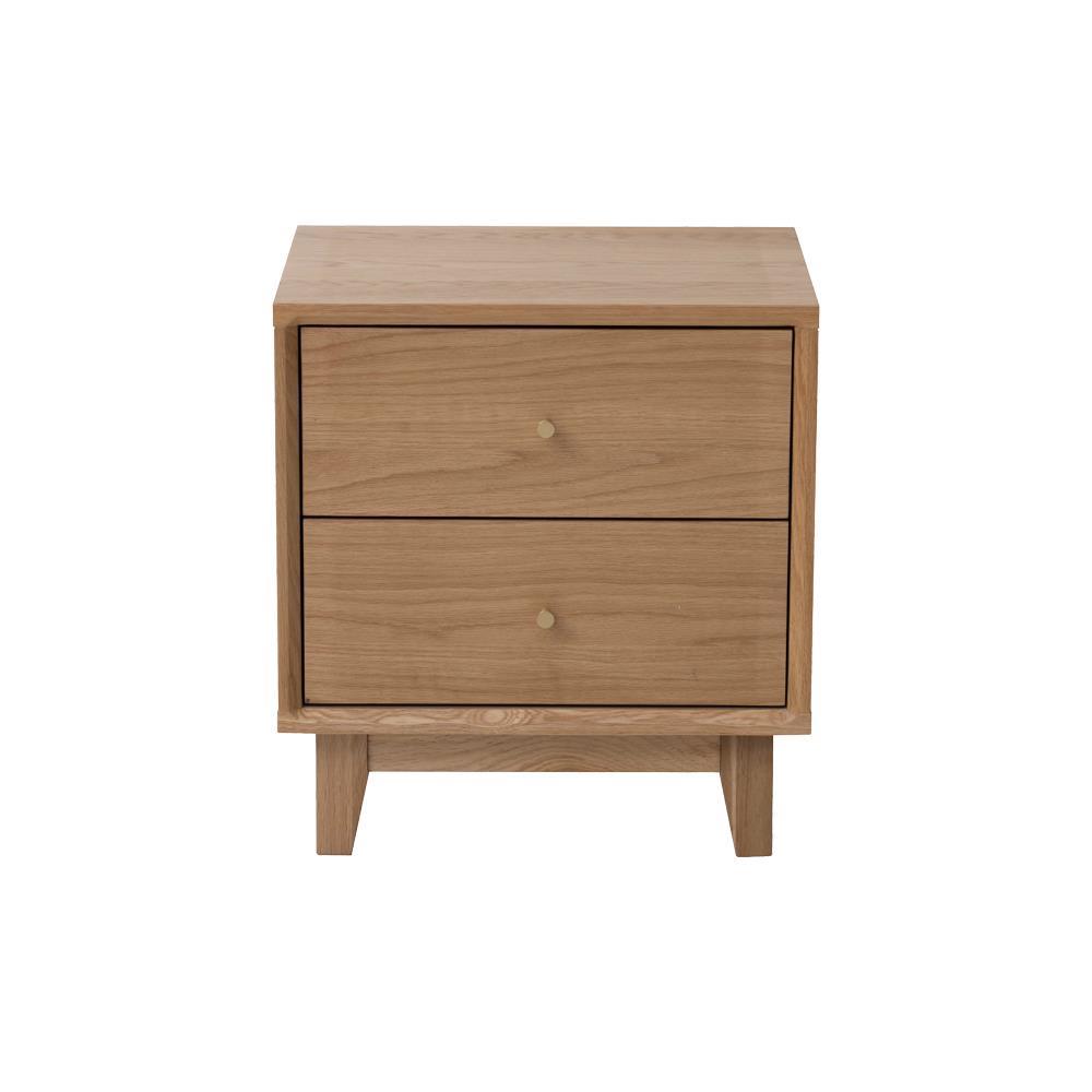 Κομοδίνο Nextdeco μασίφ ξύλο δρυός Υ55x45x35εκ.