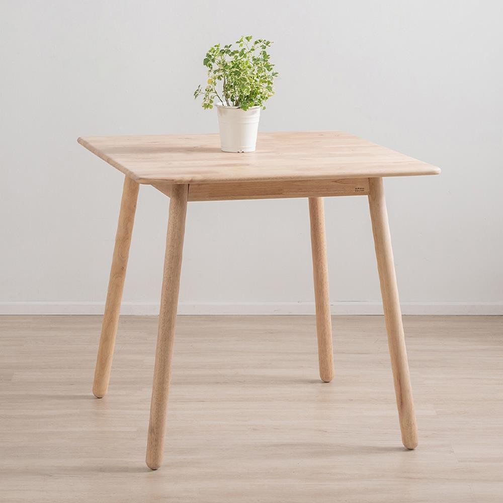 Τραπέζι Nextdeco Natural μασίφ ξύλο Υ75,5x80x80εκ.