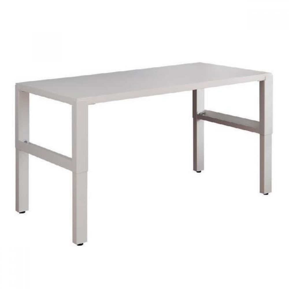 Γραφείο μεταλλικό Nextdeco ρυθμιζόμενο καθ`ύψος λευκό Y62-75x120x58,5εκ.