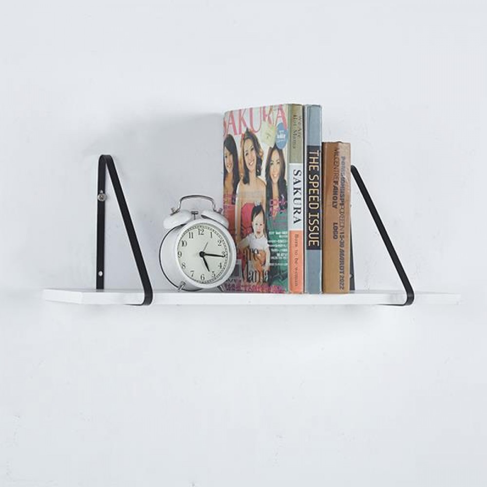 Ράφι μεταλλικό επιφάνεια μελαμίνης 70x21xY18εκ.