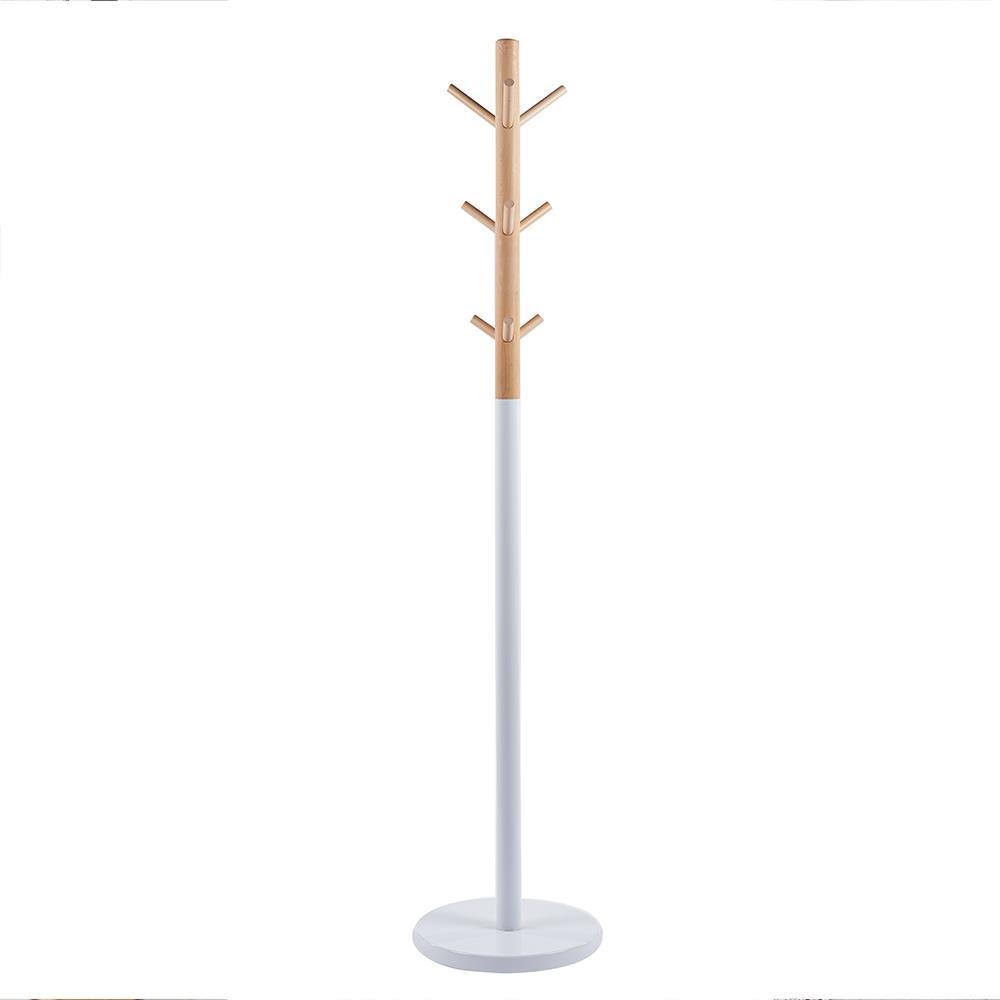 Καλόγερος ξύλινος Nextdeco βάση μέταλλο και ξύλο 172εκØ35εκ.