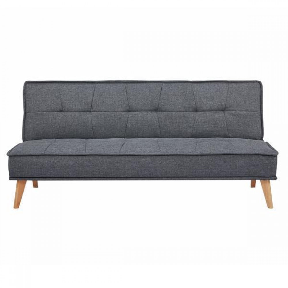 Καναπές κρεβάτι τριθέσιος Nextdeco Tokyo σκούρο γκρι Υ82x181x91εκ.