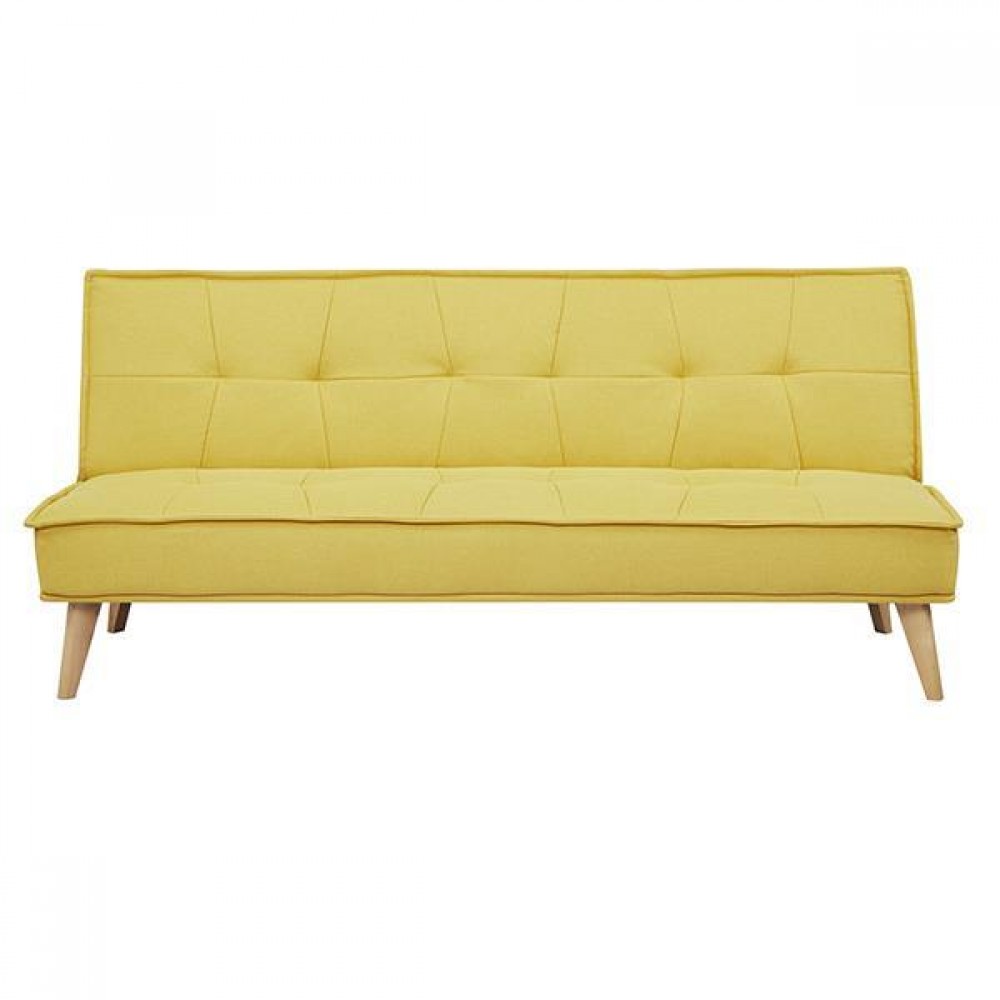 Καναπές κρεβάτι τριθέσιος Nextdeco Tokyo μουσταρδί Υ82x181x91εκ.