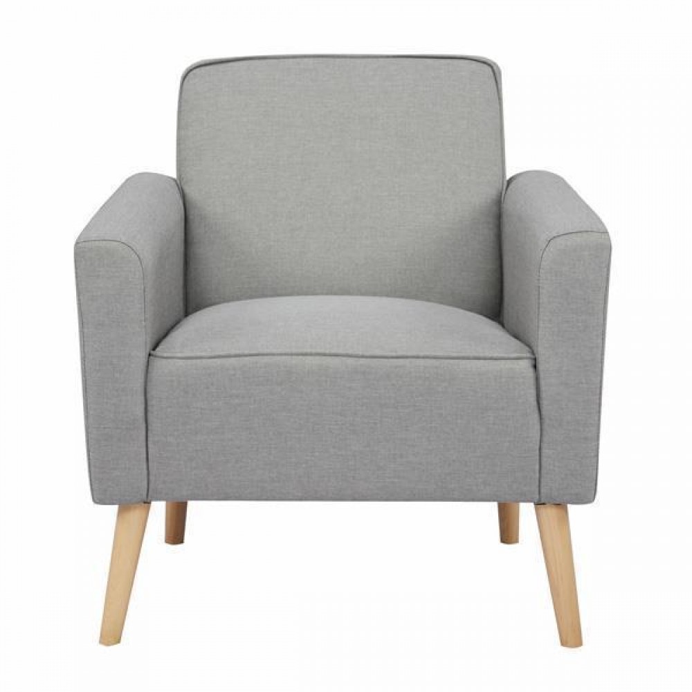 Πολυθρόνα Nextdeco Paris ανοιχτό γκρι Υ78x75x78εκ.