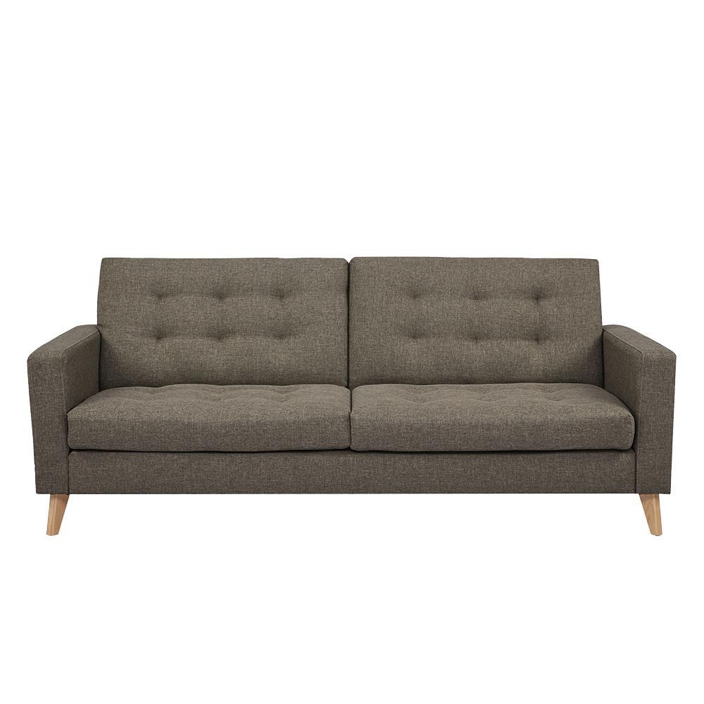 Καναπές κρεβάτι τριθέσιος Nextdeco Soho καφέ-μπεζ Υ81x201x90εκ.