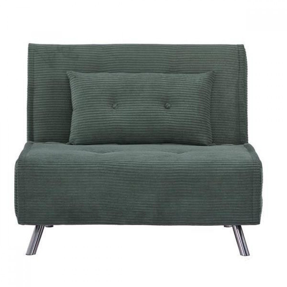 Πολυθρόνα κρεβάτι Nextdeco Berlin σκούρο πράσινο Υ92x100x91εκ.