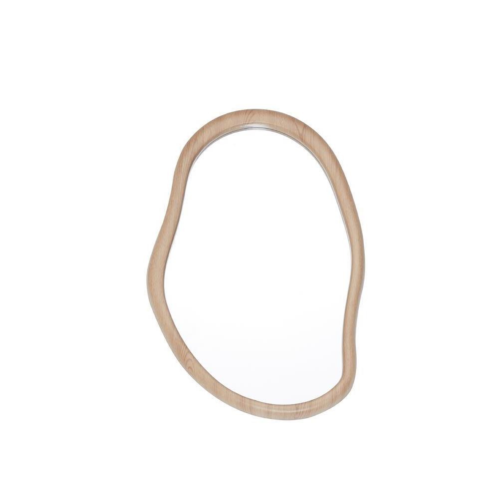 Καθρέφτης επιτοίχιος Nextdeco 77x52εκ. πλαίσιο MDF - PVC φυσικό χρώμα