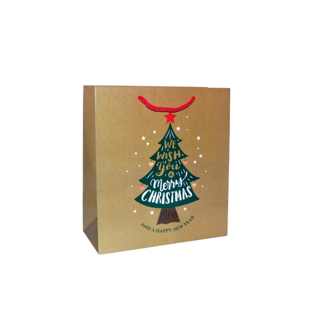 Next χάρτινη τσάντα Christmas tree Υ24x23x10εκ
