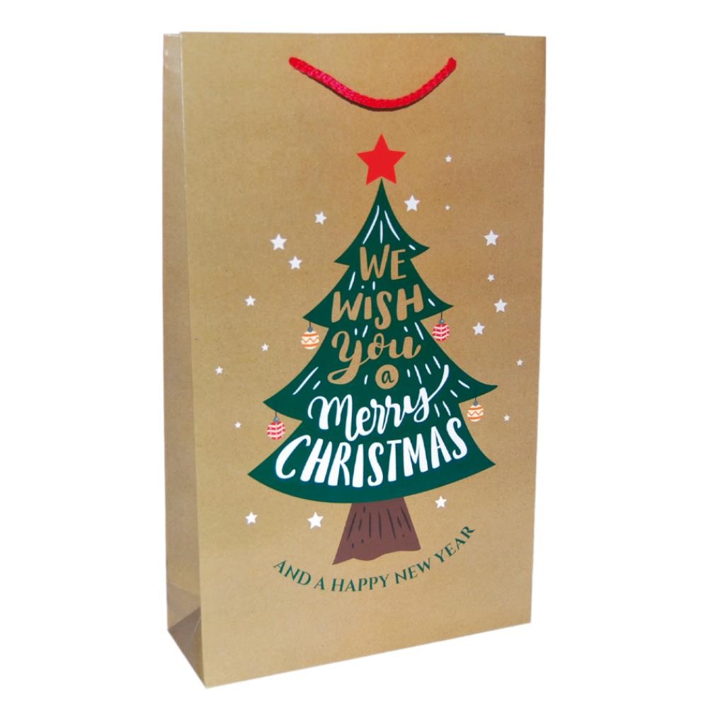 Next χάρτινη τσάντα Christmas tree Υ41x24,5x9εκ