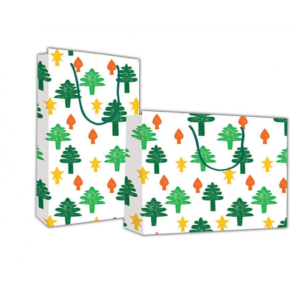 Next χάρτινη τσάντα Χριστουγεννιάτικα δέντρα Υ26x36x12