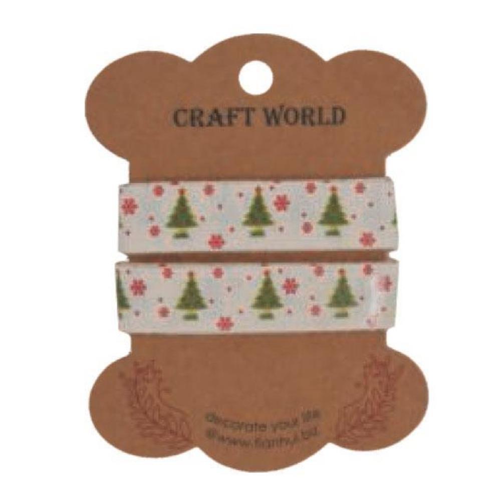 Κορδέλα χριστουγ. δέντρα  βαμβακερή 1,5εκ. x 3 μέτρα