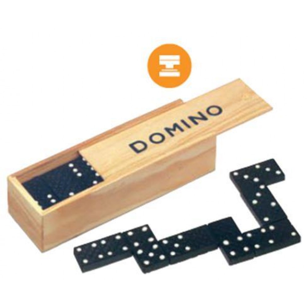 Ντόμινο 28 τεμαχίων σε ξύλινο κουτί
