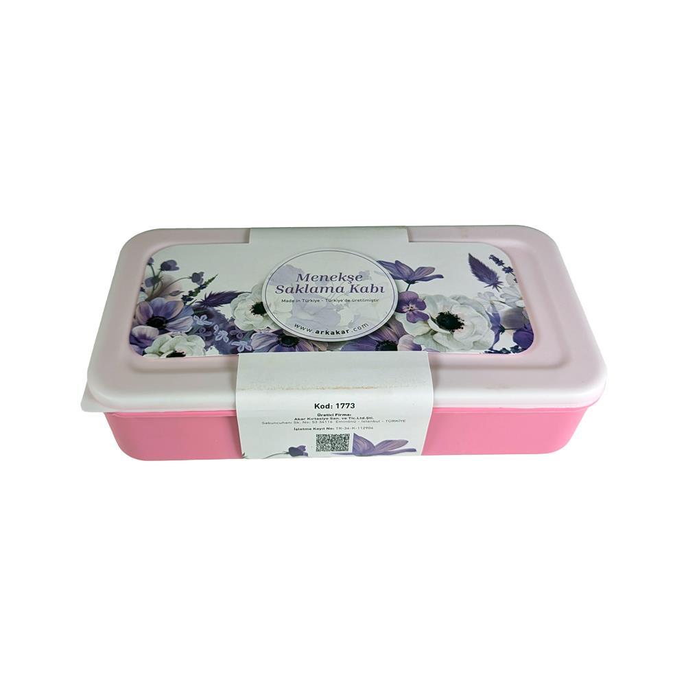 Φαγητοδοχείο έξι θέσεων ροζ 25x13x6εκ.