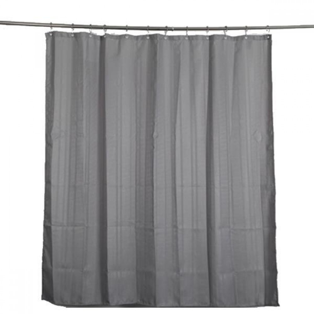 Κουρτίνα μπάνιου υφασμάτινη γκρι 180x200εκ