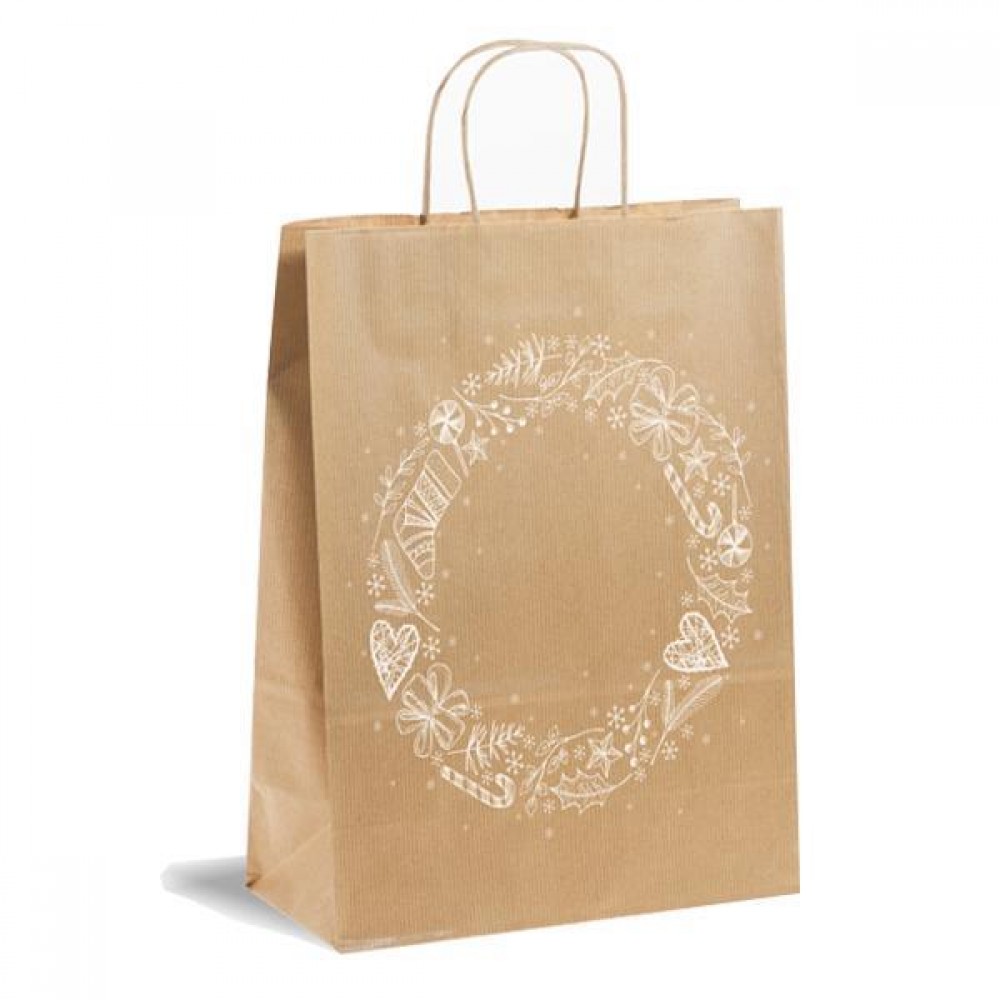 Next χάρτινη τσάντα "Christmas craft" Υ41x32x12εκ.