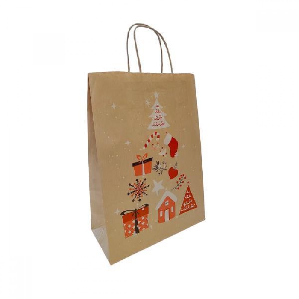 Next χάρτινη τσάντα "Christmas Tree craft"  Υ22x18x8εκ.
