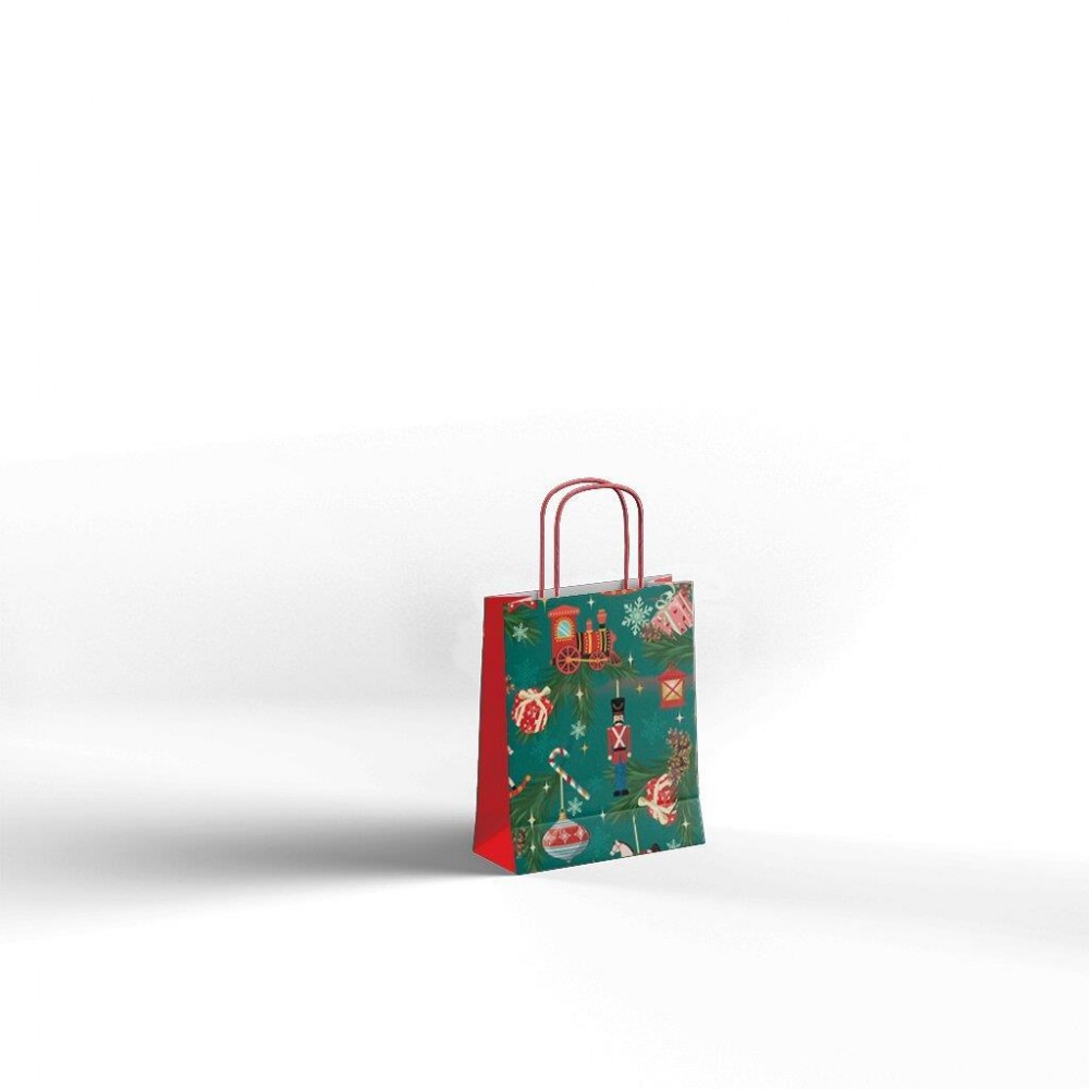 Next χάρτινη τσάντα Xmas Journey Υ22x18x8εκ.