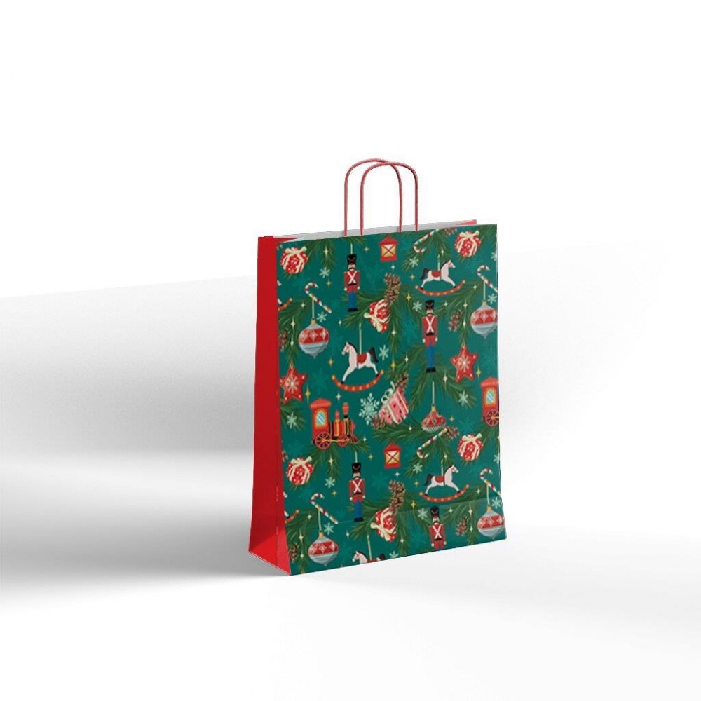 Next χάρτινη τσάντα Xmas Journey Υ41x32x12εκ.