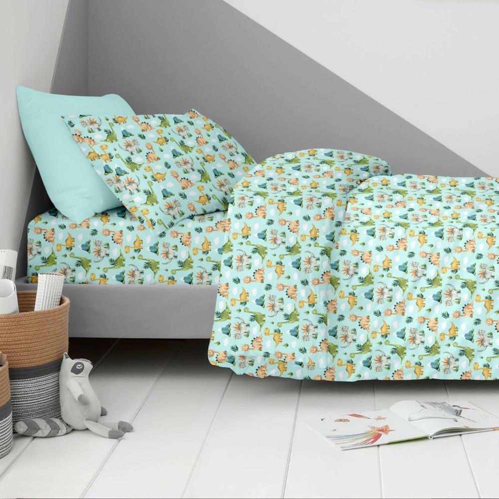 Σετ παιδικά σεντόνια μονά jurrassic από 100% βαμβάκι 170x260εκ.