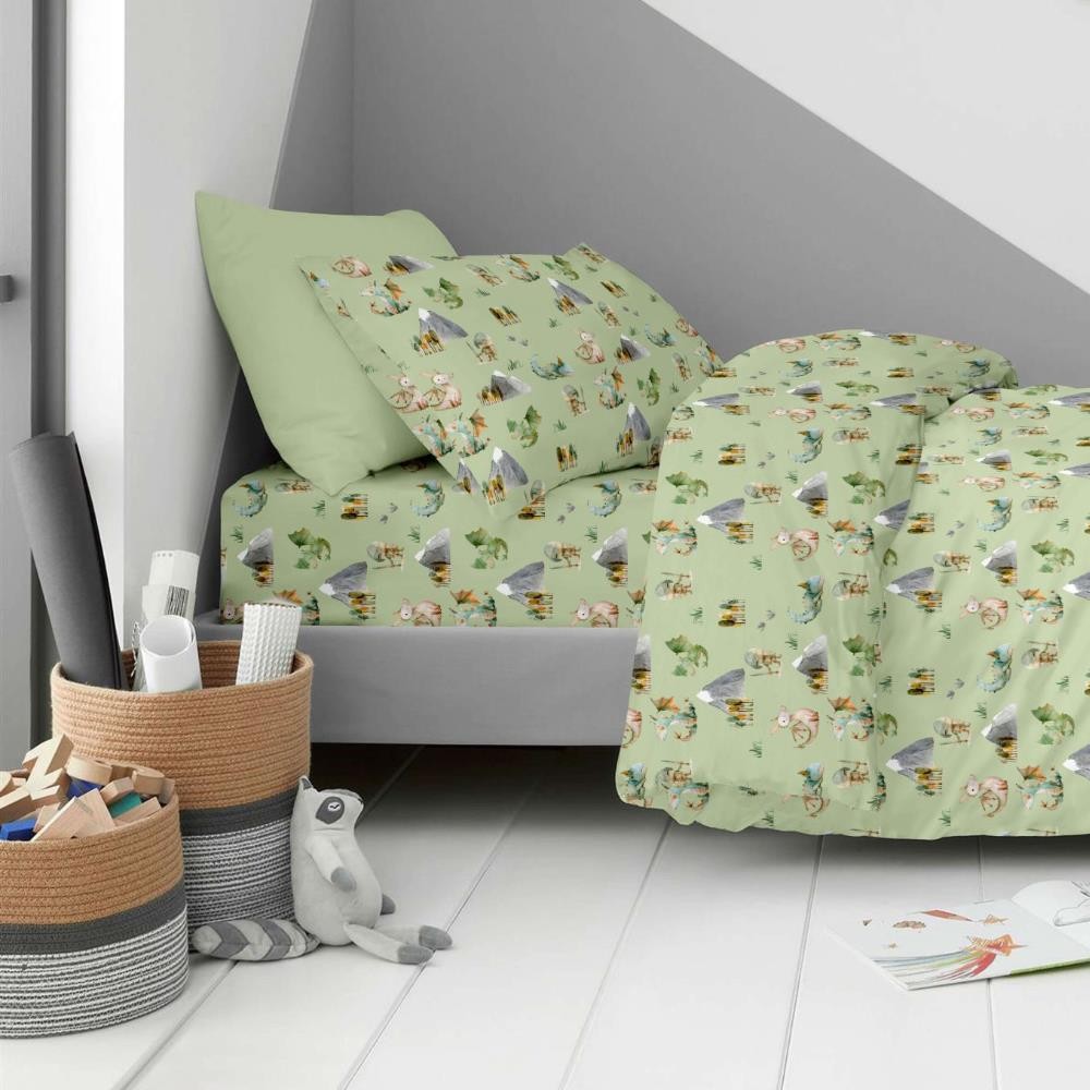 Σετ παιδικά σεντόνια μονά ippotes από 100% βαμβάκι 170x260εκ.