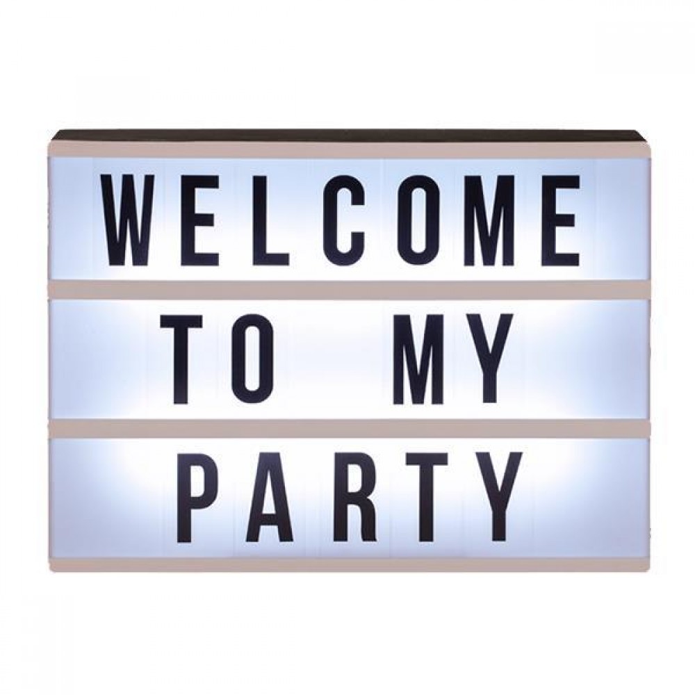 Πίνακας μηνυμάτων πλαστικός φωτιζόμενος Υ22x30x5εκ.