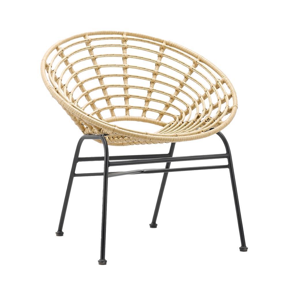Πολυθρόνα Nextdeco Helios rattan Υ75x70x60εκ.