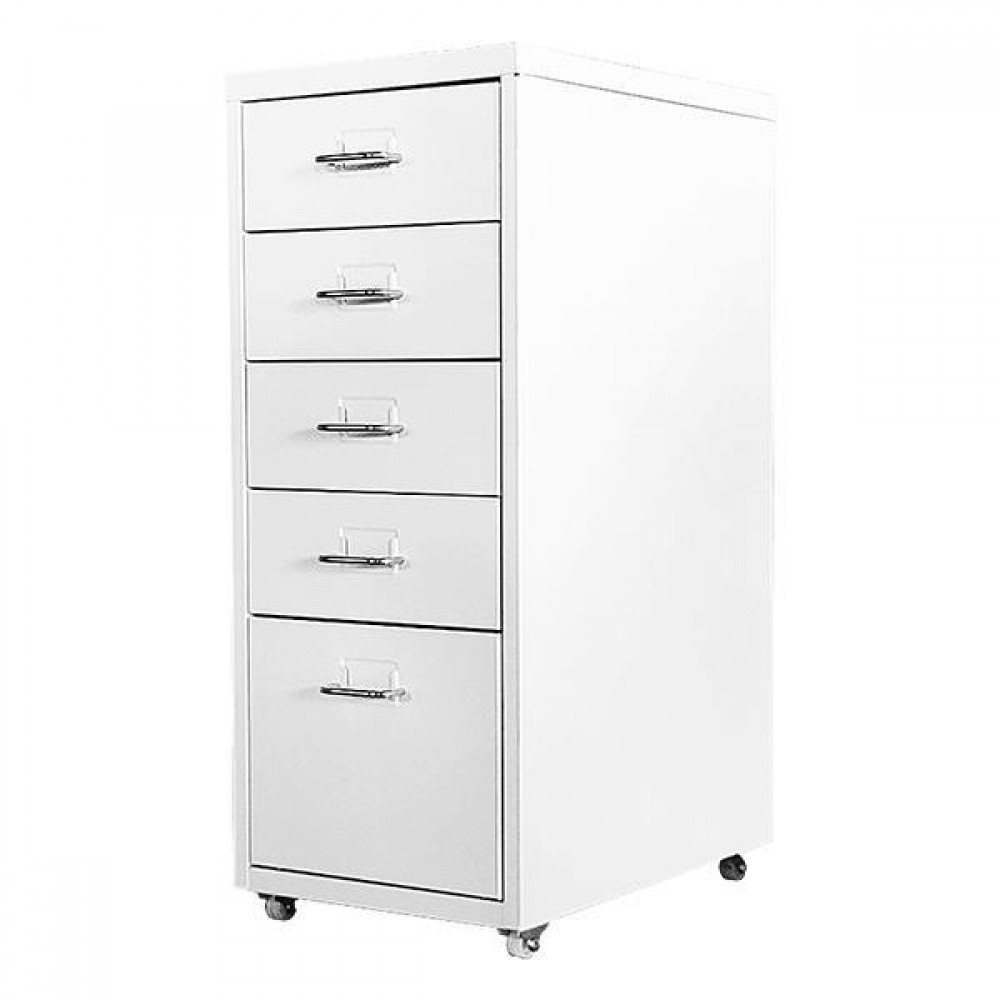 Συρταριέρα μεταλλική Nextdeco τροχήλατη λευκή Υ69x28x41εκ.