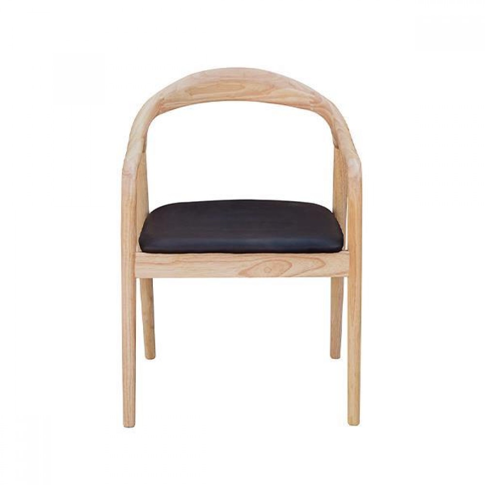 Καρέκλα ξύλινη Nextdeco Jackson μαύρη Υ79,5x56x62εκ