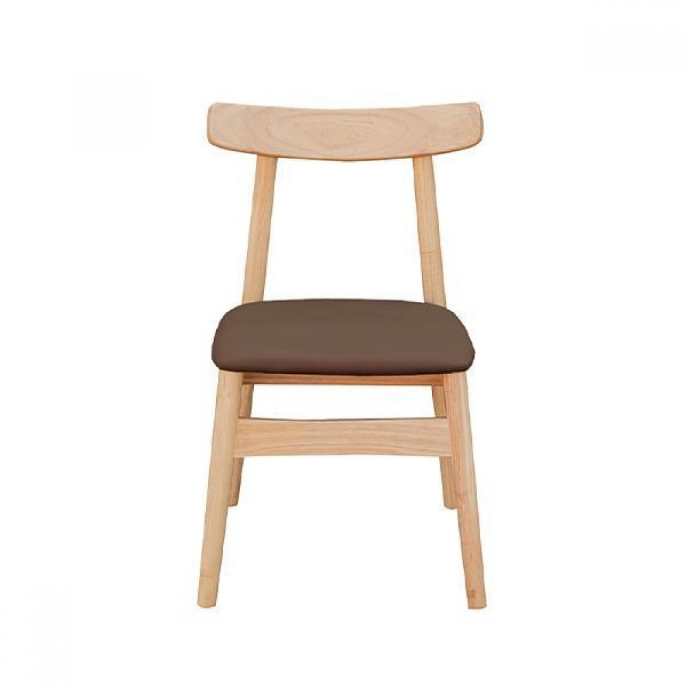 Καρέκλα ξύλινη Nextdeco Job καφέ Υ77x48x55εκ