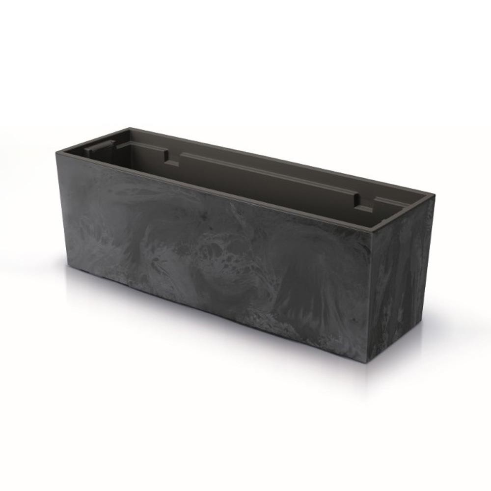 Ζαρντινιέρα betton ανθρακί Y24,6x77x23,5εκ.
