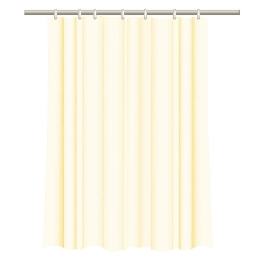 Κουρτίνα μπάνιου με 12 κρίκους μπεζ  Υ200x180εκ
