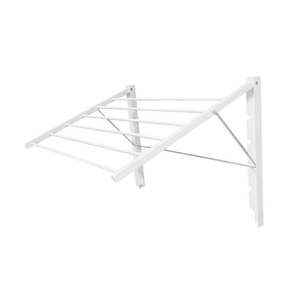 Απλώστρα τοίχου πτυσσόμενη άσπρη Π82x55εκ