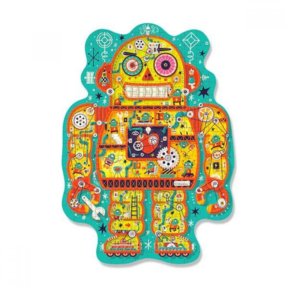 Mideer παζλ με κοπτικό "Εργοστάσιο Ρομπότ" 226 τεμαχίων