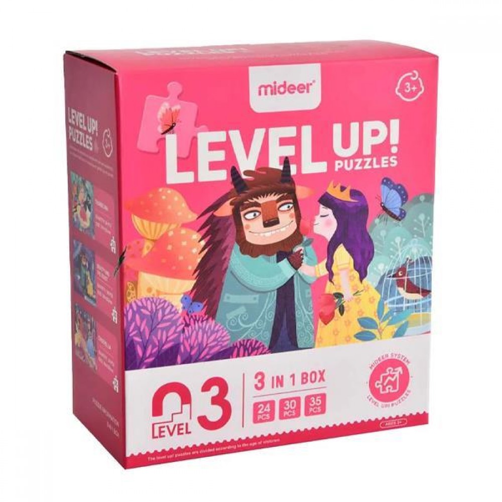 Mideer παζλ 3 σε 1 - Level Up 3 "Princess Fate" 24,30 - 35τμχ