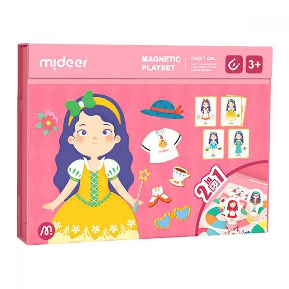 Mideer μαγνητικό παζλ 2 σε 1 "Sweet Girl" 71τμχ