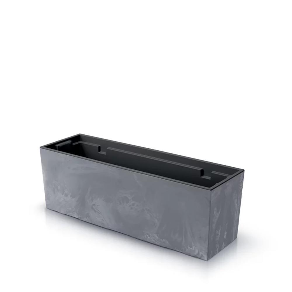 Ζαρντινιέρα γκρι beton effect Y19,5x58x18εκ.