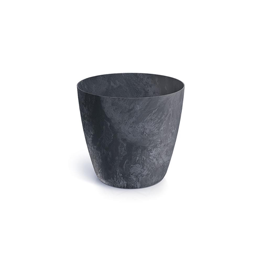 Γλάστρα - κασπώ Beton effect ανθρακί Y14,5xΦ15,8εκ.