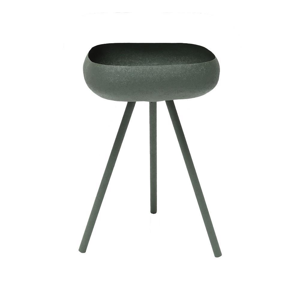 Τραπεζάκι μεταλλικό ματ Nextdeco πράσινο Y47xØ32εκ.