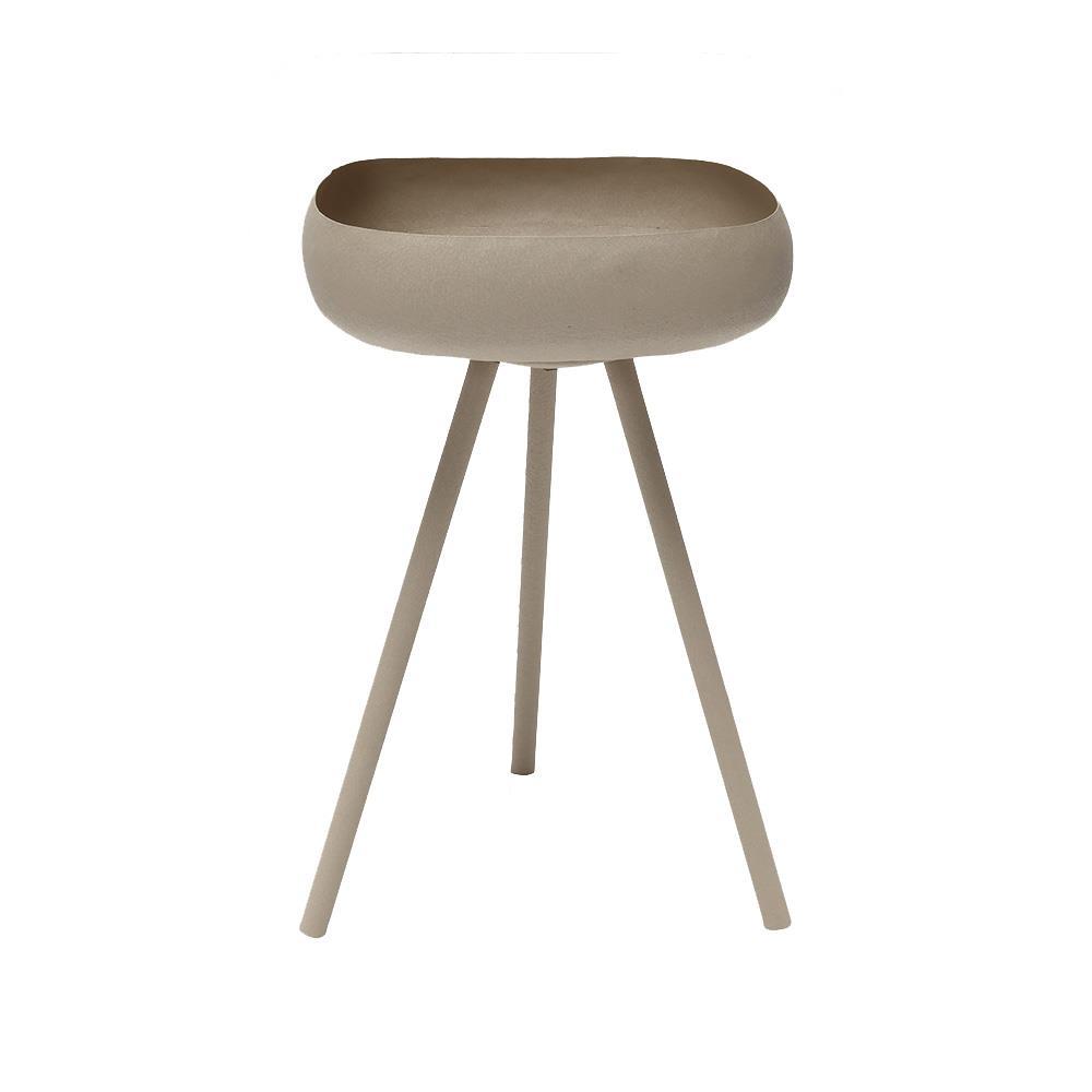 Τραπεζάκι μεταλλικό ματ Nextdeco γκρι Y47xØ32εκ.