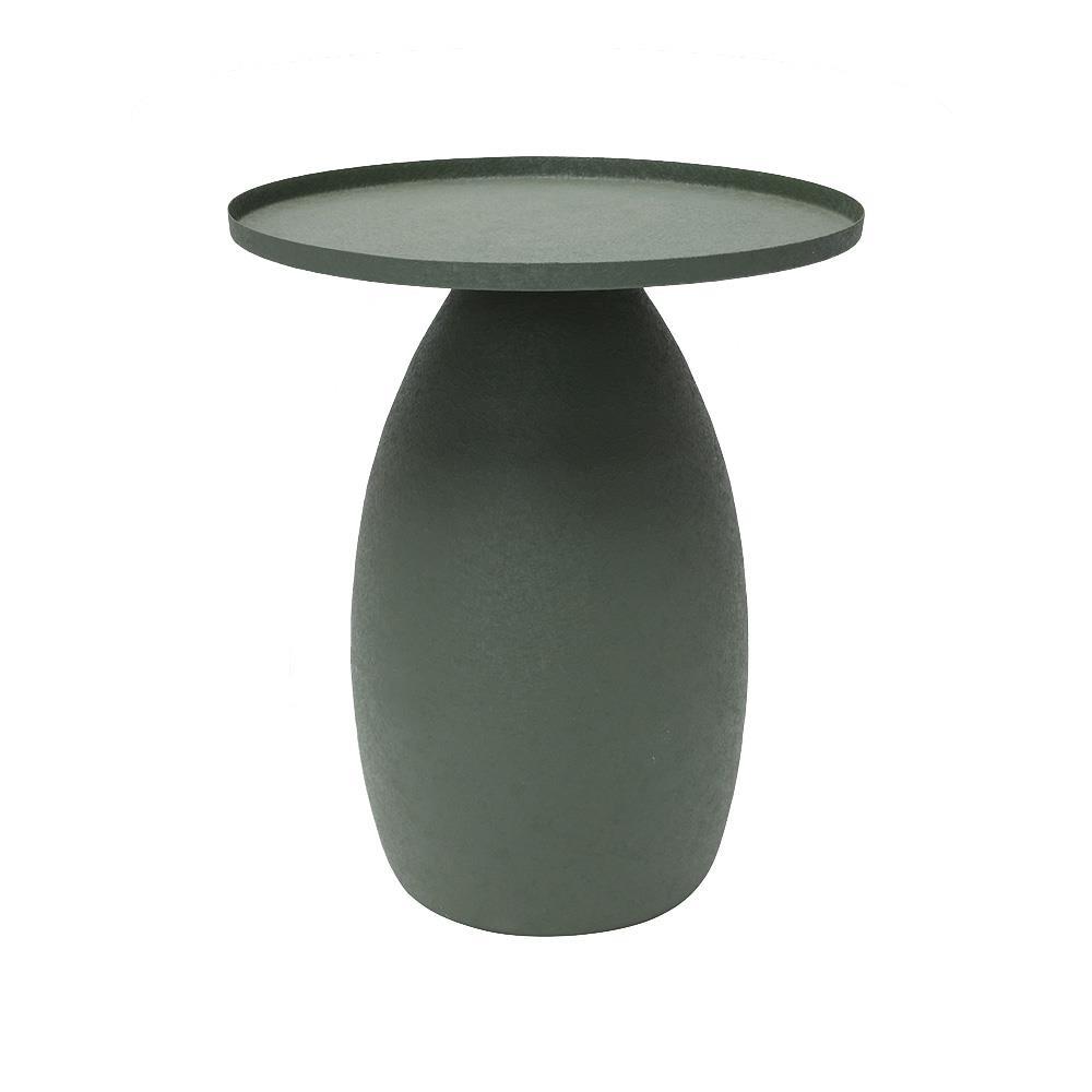 Τραπεζάκι μεταλλικό ματ Nextdeco πράσινο Y48xØ40εκ.