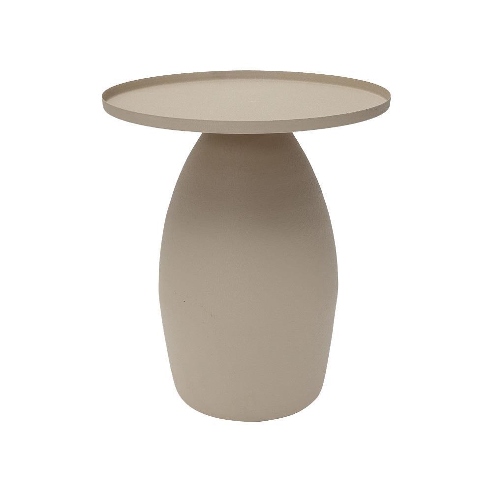 Τραπεζάκι μεταλλικό ματ Nextdeco γκρι Y48xØ40εκ.