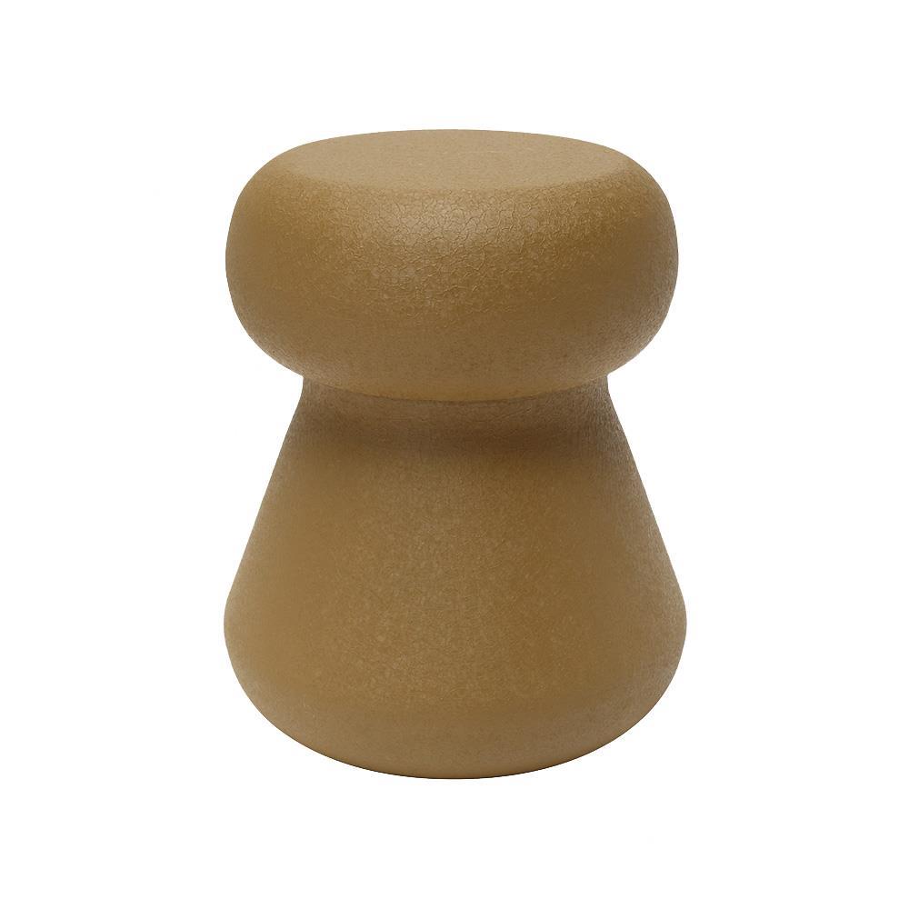 Σκαμπό μεταλλικό ματ Nextdeco καφέ Y41,5xØ34εκ.