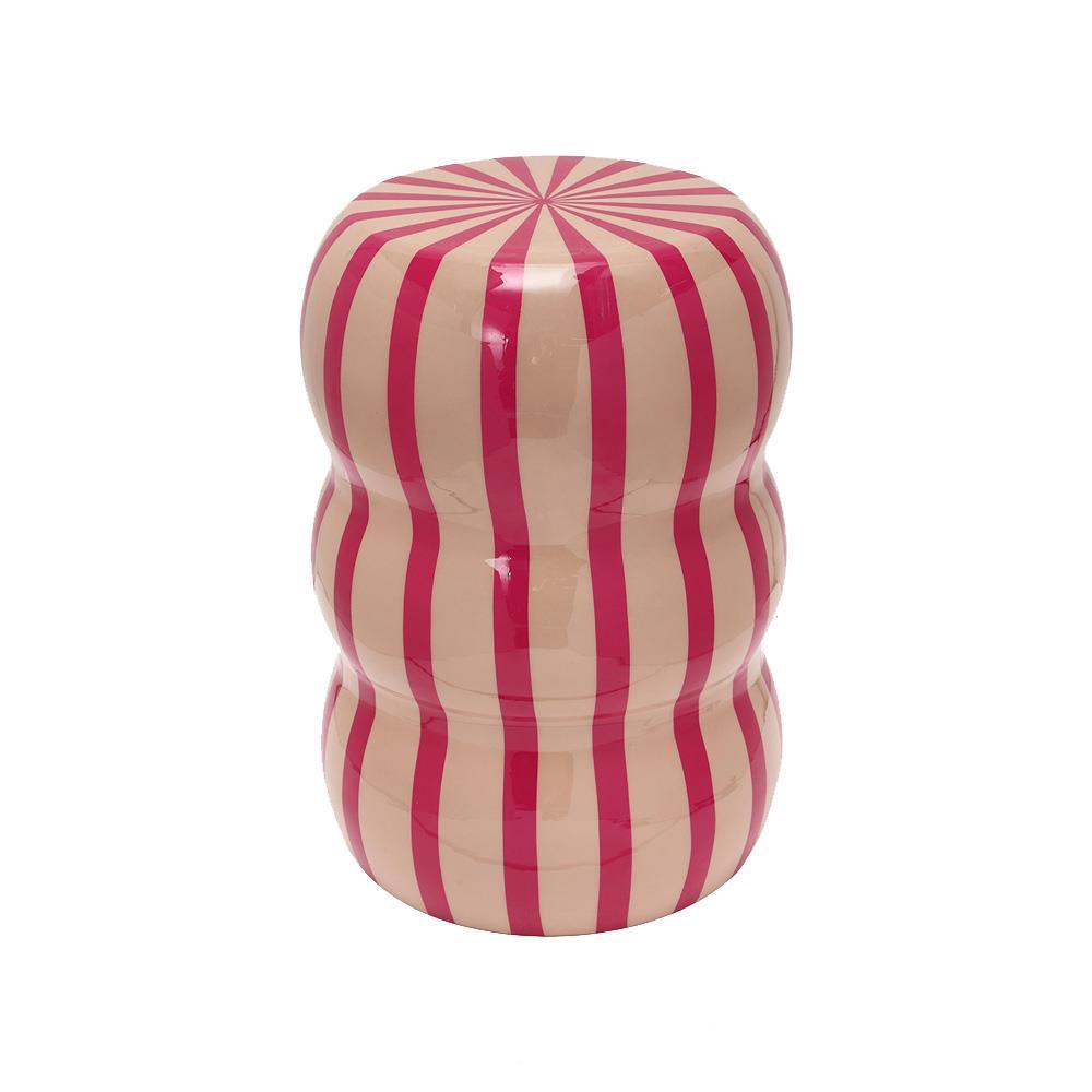 Σκαμπό μεταλλικό γυαλιστερό Nextdeco Υ40xØ30εκ.