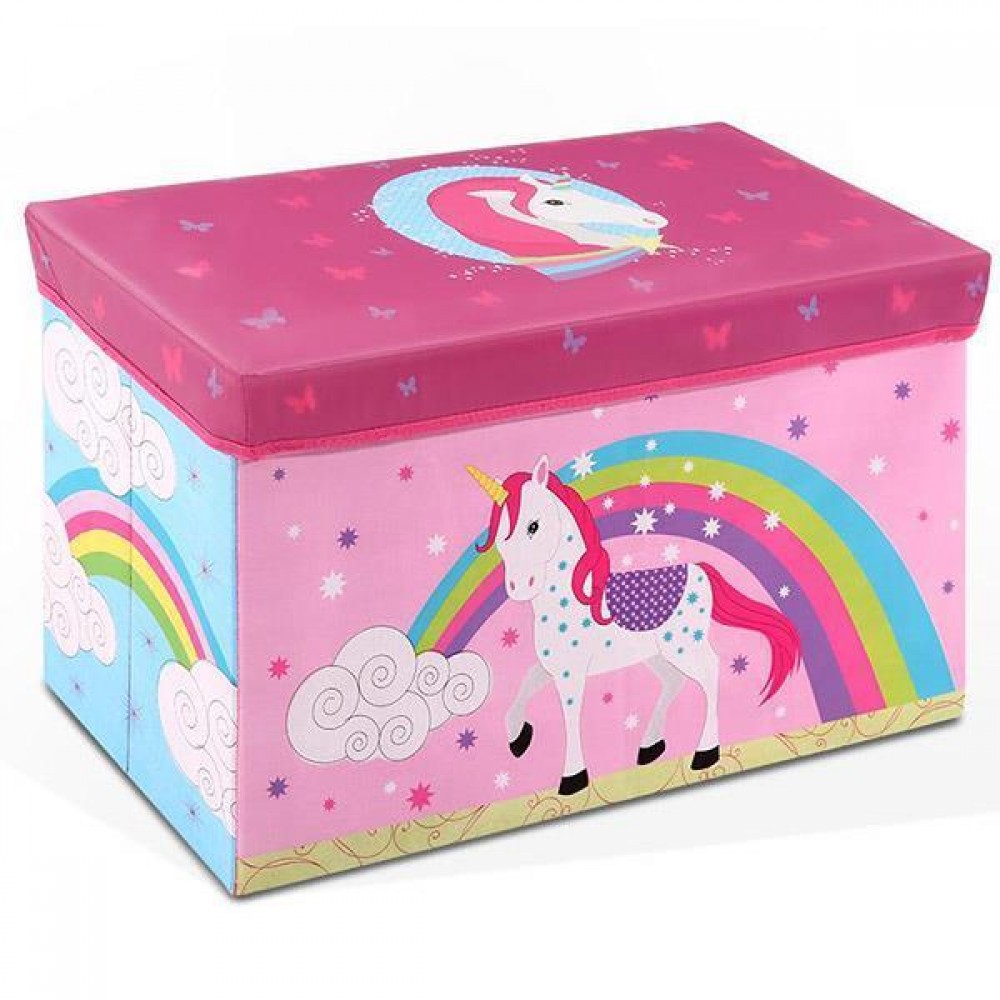 Κουτί αποθήκευσης υφασμάτινο μονόκερος Υ35x60x30εκ.