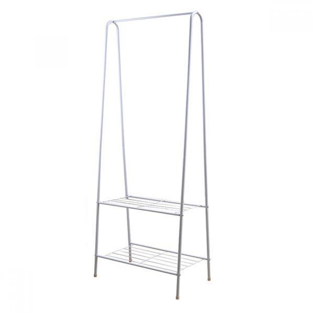 Κρεμάστρα ράγα οργάνωσης ρούχων Nextdeco μεταλλική λευκή Υ151x60x36εκ.