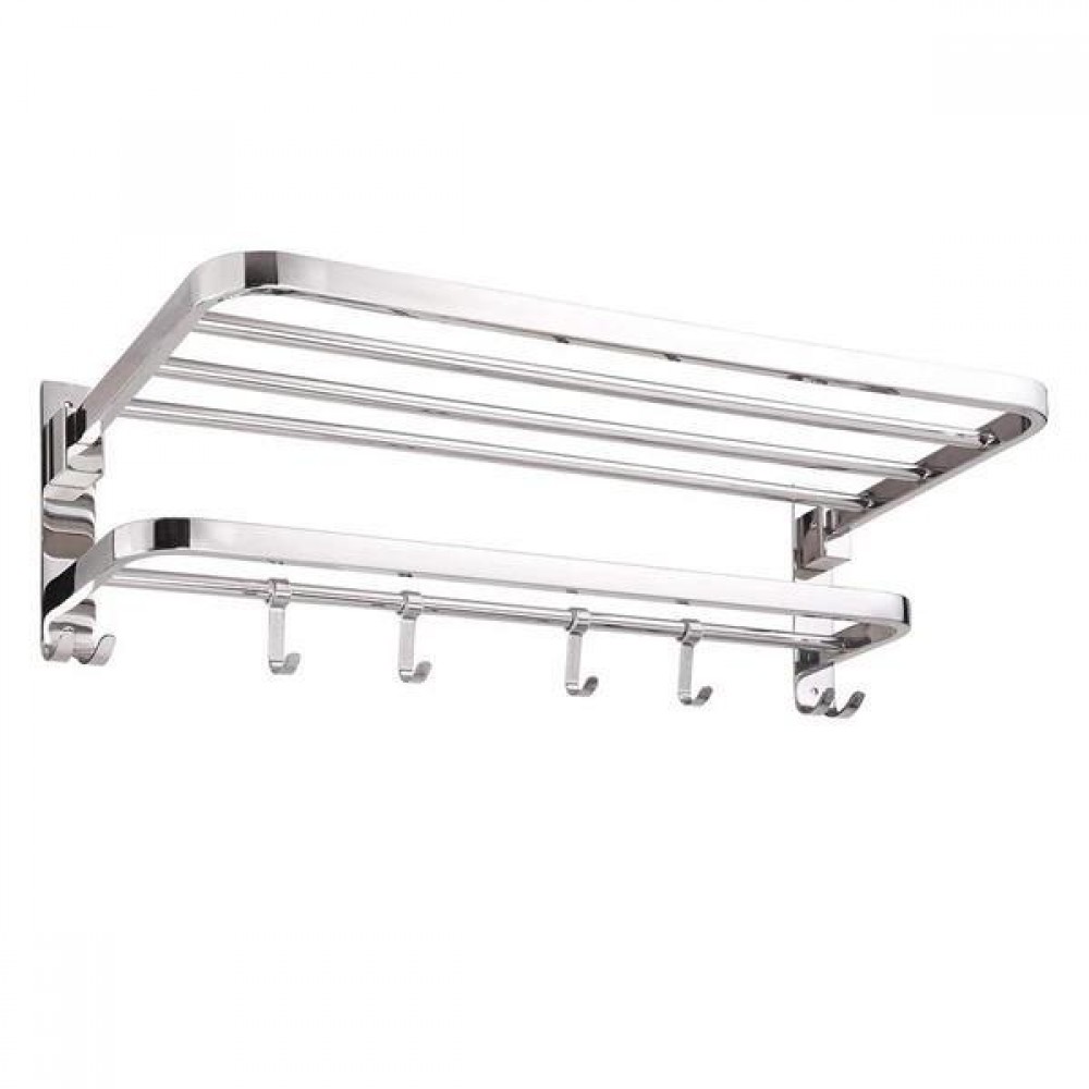 Κρεμάστρα επιτοίχια inox Υ18,6x80x23εκ.