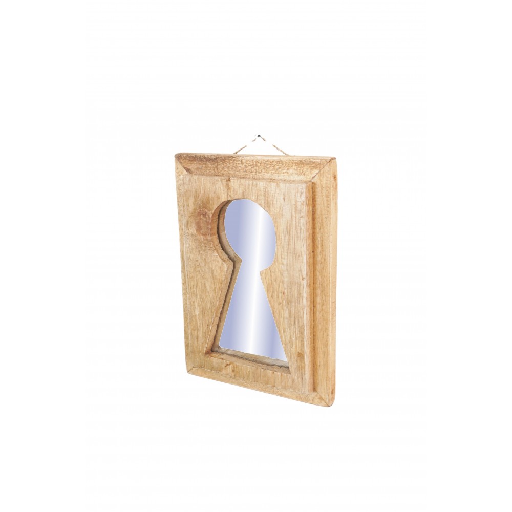 Καθρέφτης διακοσμητικός Nextdeco ανακυκλωμένο ξύλο mahoni Υ25xM18xΠ4εκ